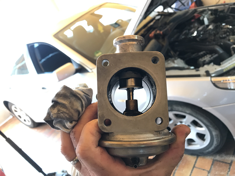 egr ventil očiščen diesel